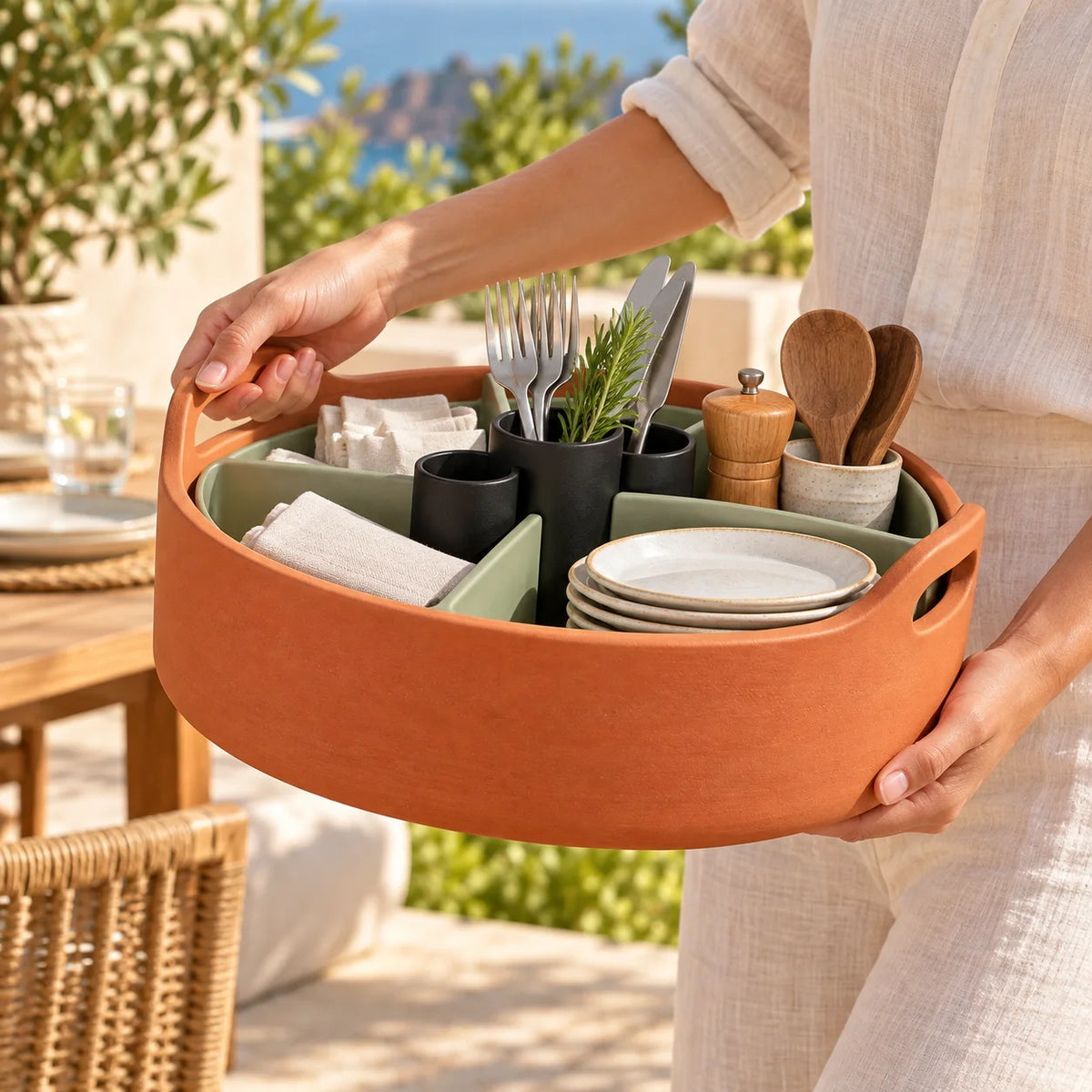 Patio Serving Caddy — function detail