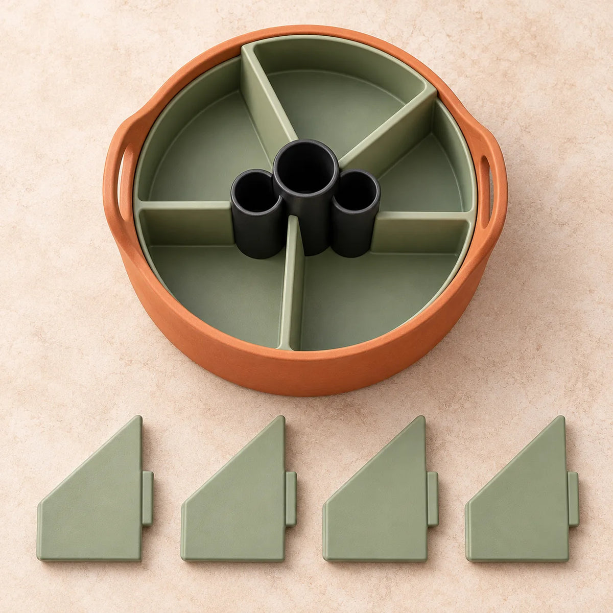 Patio Serving Caddy — included contents